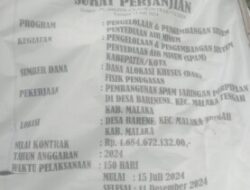 Masyarakat Barene Pertanyakan Pembangunan SPAM Belum Mengalir, Kontraktor Pelaksana Hilang Kabar!