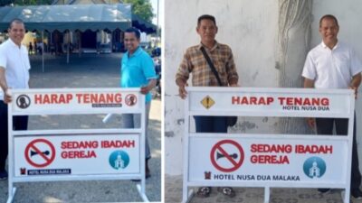 Manajemen Hotel Nusa Dua Malaka Tunjukan Kepedulian Antar Umat Beragama Lewat Aksi Nyata