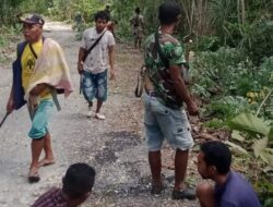 Kades Naet-Rinhat dan Warga Rutin Kerja Bakti Bersihkan Jalan Desa Usai Ditegur Keras Wabup HMS