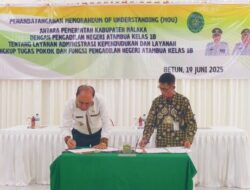 Pemkab Malaka Resmi Teken MoU Dengan PN Atambua, Permudah Warga Urus Perbaikan Data Kependudukan