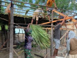 Peduli Warga Perbatasan, Satgas Pamtas Bangun Dapur untuk Ibu Yuren di TTU