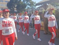 Tampil Kompak dan Penuh Semangat, Tim Gerak Jalan Putri RSUPP Betun Curi Perhatian Penonton di HUT RI ke-80