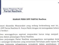 Partai NasDem Ambil Langkah Tegas, Nonaktifkan Dua Anggota DPR Sekaligus