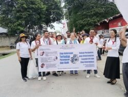 Ratusan Warga Ikut Long March KPA Malaka Ajak Stop Kekerasan terhadap Perempuan dan Anak