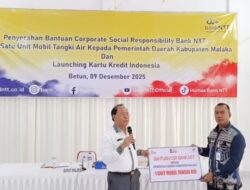 Bank NTT Serahkan 1 Unit Mobil Tangki Air, Bupati SBS: Siang Layani Warga, Malam Siaga Kebakaran