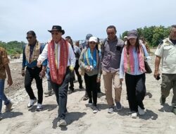 Demi Rakyat, Bupati Malaka SBS Pastikan Proyek Bronjong di Lamea Berkualitas