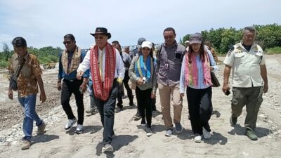 Demi Rakyat, Bupati Malaka SBS Pastikan Proyek Bronjong di Lamea Berkualitas