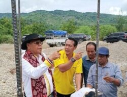 Bupati Malaka Minta Pembangunan Jembatan Gantung Numbei Dipercepat, Siap Digunakan Mei 2026