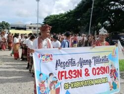 Semarak FLS3N Malaka 2026, Parade Peserta SMA Dibalut Kain Adat