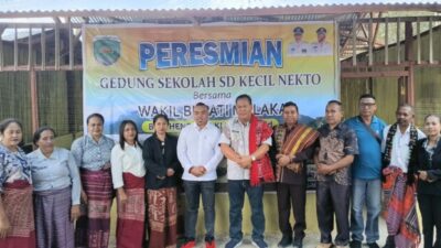 Guru SD Kecil Nekto Terharu, Gedung Sekolah Impian Akhirnya Diresmikan Wabup Malaka Henri Simu