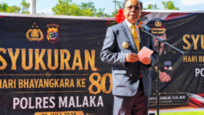 Bupati Stefanus Bria Seran Tegaskan Dukungan Penuh untuk Polres Malaka di Hari Bhayangkara ke-80