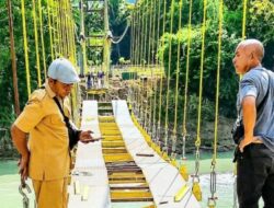 Bukti Nyata Program Kerja SBS-HMS, Jembatan Gantung Numbei hampir rampung, Kampung Numbei segera lepas dari isolasi