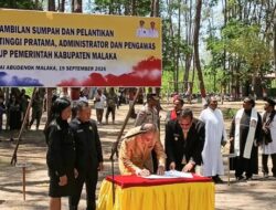 Pelantikan Pejabat Pemkab Malaka, SBS Ingatkan Pentingnya Kerja Nyata