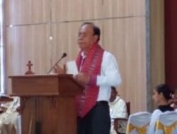 Pentahbisan Gereja Santa Sisilia Kotafoun, Bupati SBS Apresiasi Perjuangan dan Gotong Royong Umat