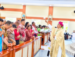 Uskup Atambua Tahbiskan Gereja Santa Sisilia Kotafoun, Umat Diajak Rawat Rumah Doa